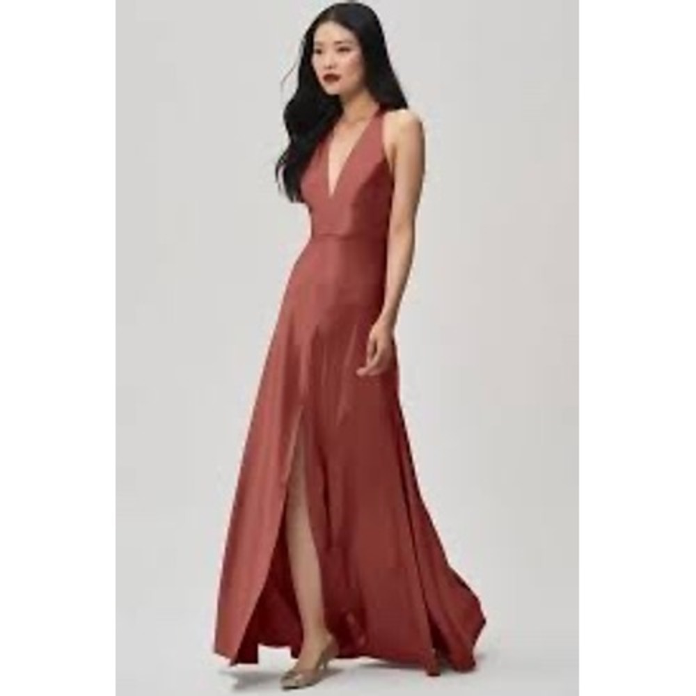 Jenny Yoo Rust Maxi Dress